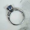 Cushion Cut Sapphire and Diamond Ring