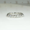 Chic Diamond & Platinum Band with Sweet Forget Me Nots