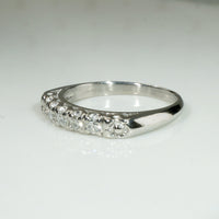 Chic Diamond & Platinum Band with Sweet Forget Me Nots