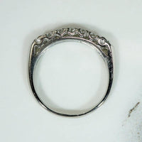 Chic Diamond & Platinum Band with Sweet Forget Me Nots