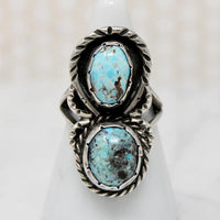 Sweet & Creepy Native American Turquoise Spider Ring