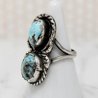 Sweet & Creepy Native American Turquoise Spider Ring