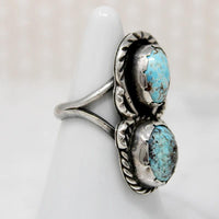 Sweet & Creepy Native American Turquoise Spider Ring