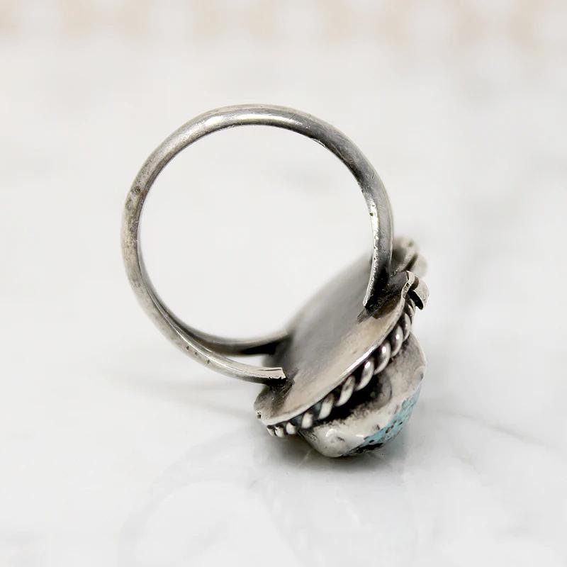 Sweet & Creepy Native American Turquoise Spider Ring