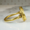22k Gold Hand Engraved Roman Soldier Ring