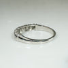 Eight Diamond Crisp Platinum Retro Wedding Band