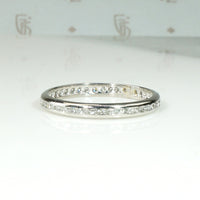 Channel Set Diamonds in Platinum Eternity Band