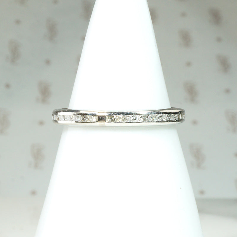 Channel Set Diamonds in Platinum Eternity Band
