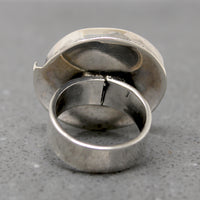 Hypnotic Sterling Spiral Statement Ring