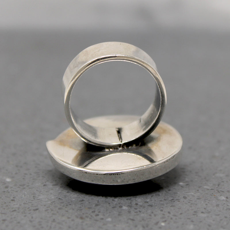 Hypnotic Sterling Spiral Statement Ring