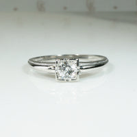 Vintage Platinum Diamond Solitaire