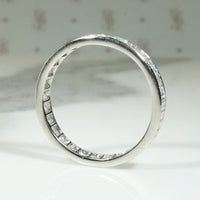 Superb Baguette Diamond & Platinum Eternity Band