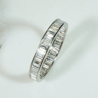 Deluxe Baguette Diamond & Platinum Eternity Band