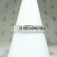 Deluxe Baguette Diamond & Platinum Eternity Band