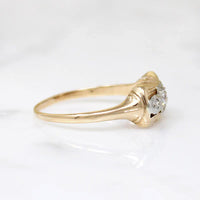 Sassy Retro Two-Tone Diamond "Bow" Ring