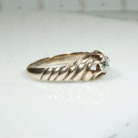Sweet Seashell Diamond Solitaire in Belcher Setting