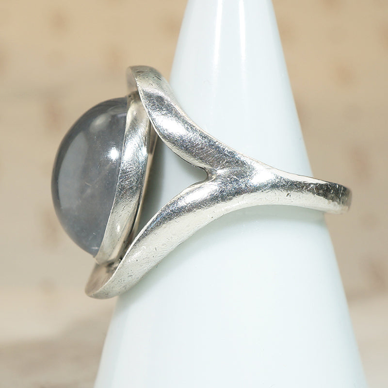Antonio Pineda's Blue Moonstone & Silver Statement Ring