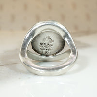 Antonio Pineda's Blue Moonstone & Silver Statement Ring