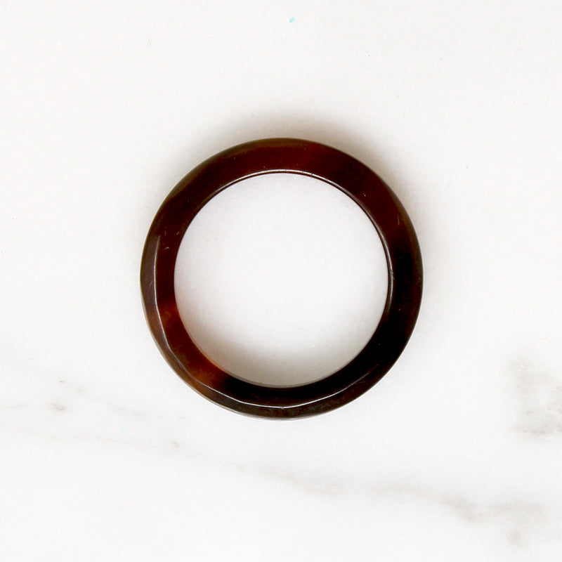 Curvy Antique Tortoise Shell Band Size 4.25