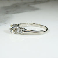 Elegant 1/2 Old European Cut Diamond Engagement Ring