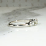 Elegant 1/2 Old European Cut Diamond Engagement Ring