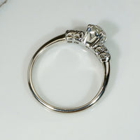 Elegant 1/2 Old European Cut Diamond Engagement Ring