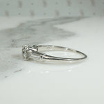 Antique Diamond in Classic Mid Century Engagement Ring