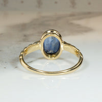 True Blue 1ct Sapphire & 14k Gold Solitaire Ring