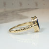 Royal Blue 1.25ct Sapphire & Gold Bezel Solitaire Ring