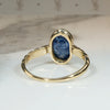 Royal Blue 1.25ct Sapphire & Gold Bezel Solitaire Ring