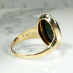 Antique Bloodstone Ring with Engraved Details