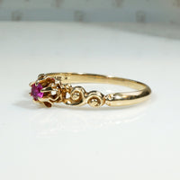 Darling Ruby Solitaire in Buttercup Setting