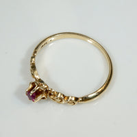 Darling Ruby Solitaire in Buttercup Setting