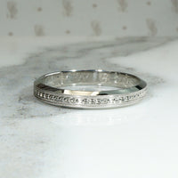 Wonderful Herringbone Size 10.5 Wedding Band by Woods