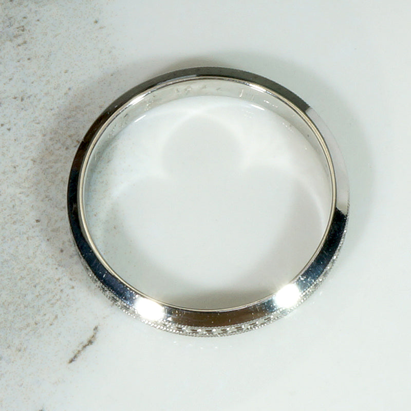 Wonderful Herringbone Size 10.5 Wedding Band by Woods