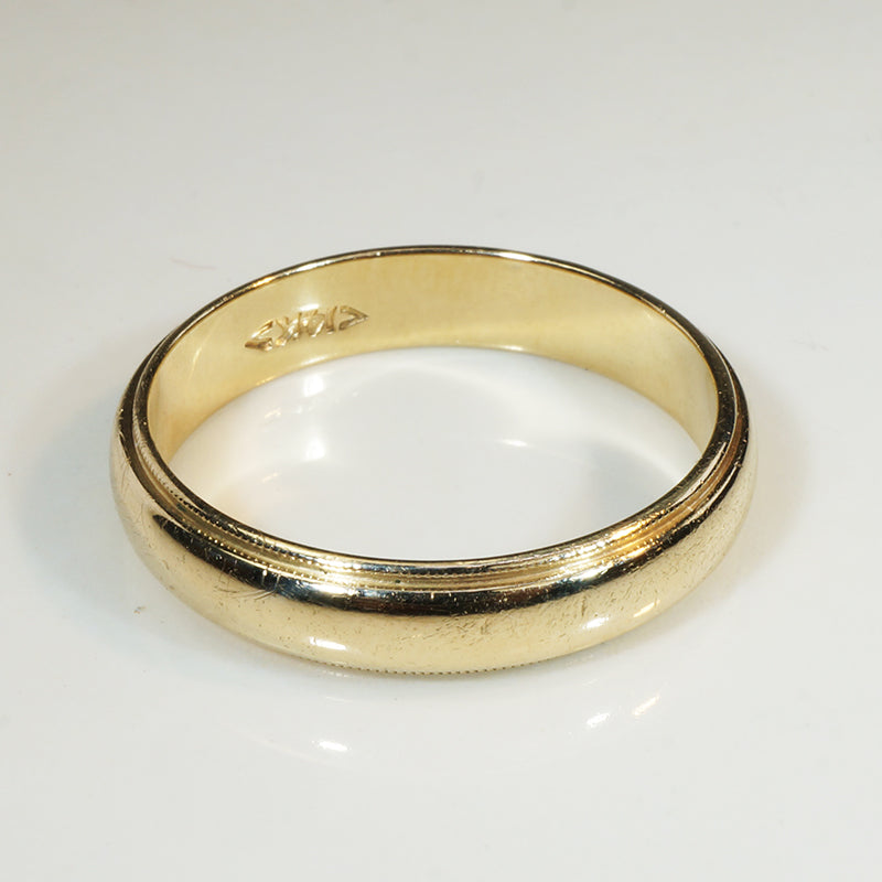1960s Vintage 14k Yellow Gold Band