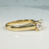 Dizzying Square Emerald Cut Diamond Solitaire Ring