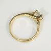 Dizzying Square Emerald Cut Diamond Solitaire Ring