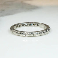 Fresh "Orange Blossom" White Gold Band by Traub