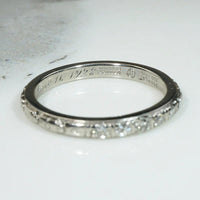 Fresh "Orange Blossom" White Gold Band by Traub
