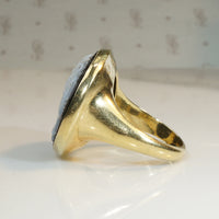 Sisters Victorian Cameo in 1920s Gold Ring