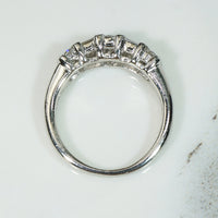 Platinum and Diamond Baguette and Rounds Chunky Band