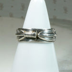 Sculpted Sterling Feather Band by H. Mace