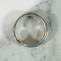 Sculpted Sterling Feather Band by H. Mace