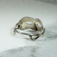 Sterling Silver Columbina Carnival Mask Ring