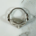 Sterling Silver Columbina Carnival Mask Ring