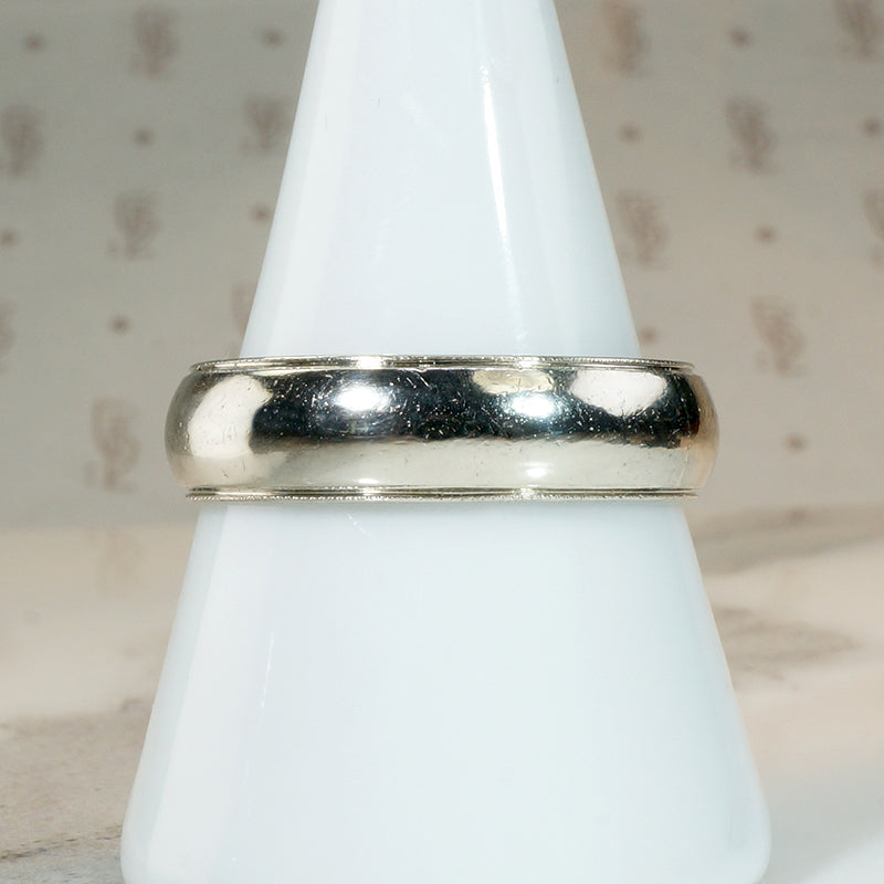Swanky 18k White Gold Cartier Band Size 11.25