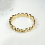 Mysterious 14k Gold Crown Band