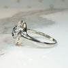 Smart Sapphire & Old Mine Cut Diamond Target Ring