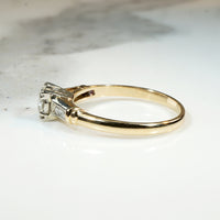 Classic Two-Tone Gold & Diamond Engagement Ring